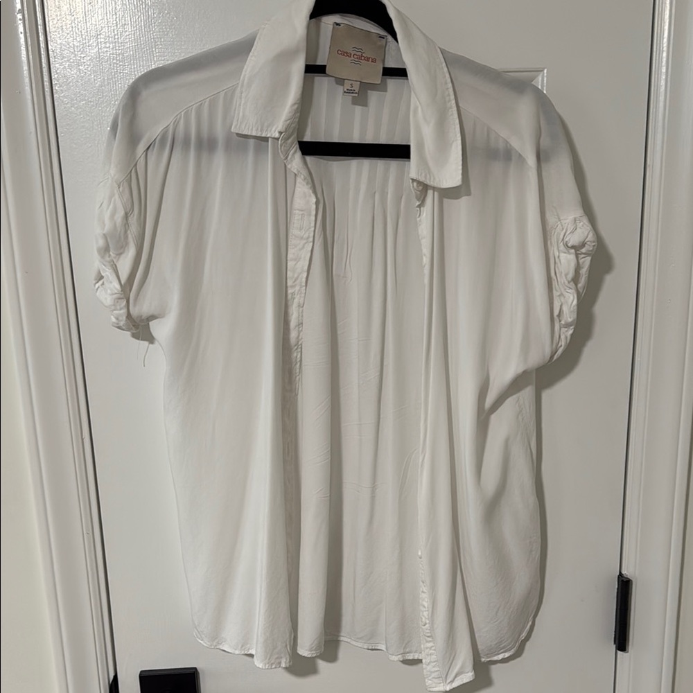 Elegant White Button Down Shirt